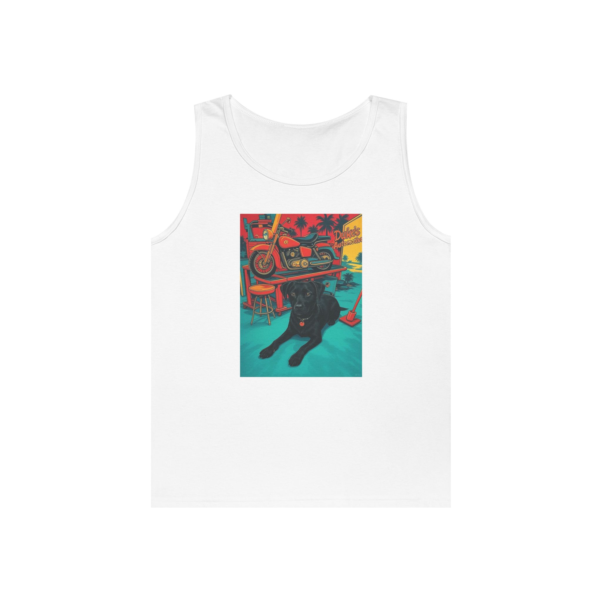 Retro Duke's Auto Unisex Heavy Cotton Tank Top