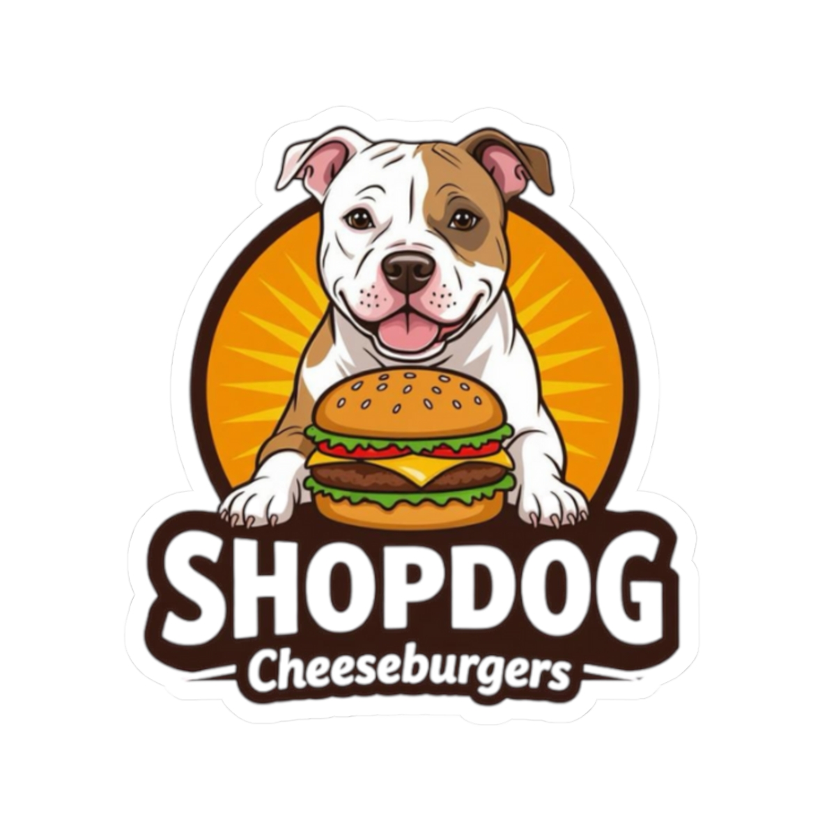 ShopDog Cheeseburgers Sticker